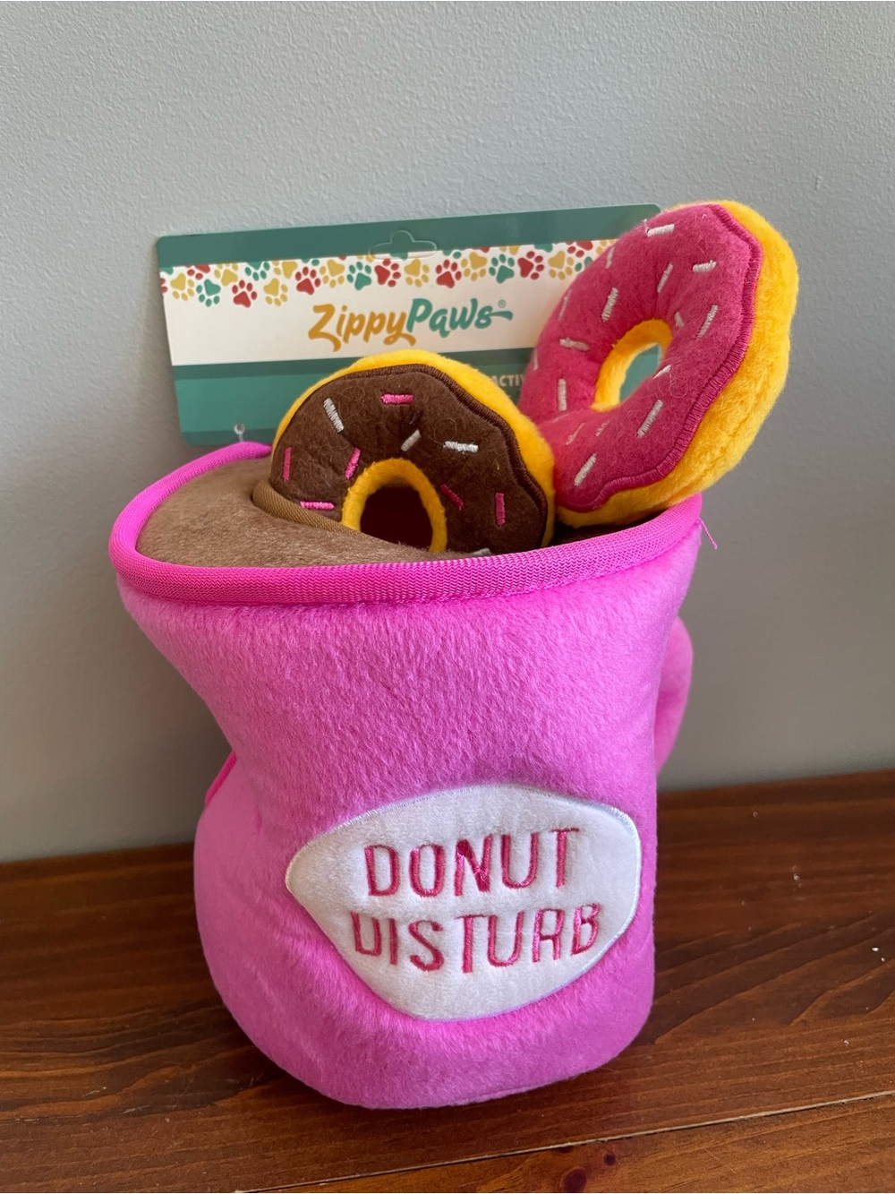 New Pink Donut InteractiveToy Set for Dogs
